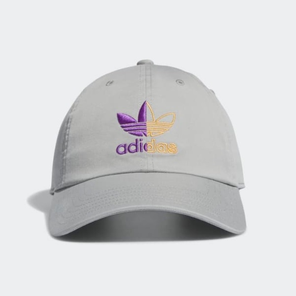 ADIDAS Relaxed Fit Trefoil Strap-Back Hat - Picture 2 of 3